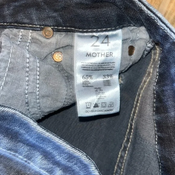 MOTHER Womens The Looker Bittersweet Jeans Size 24 - Picture 5 of 5